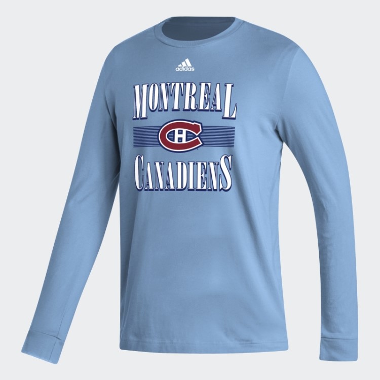 Canadiens Playmaker Camiseta Manga Longa Azul Claro Adidas