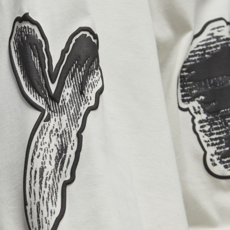 Camiseta Manga Longa Com Logo Gráfico Y-3 Adidas