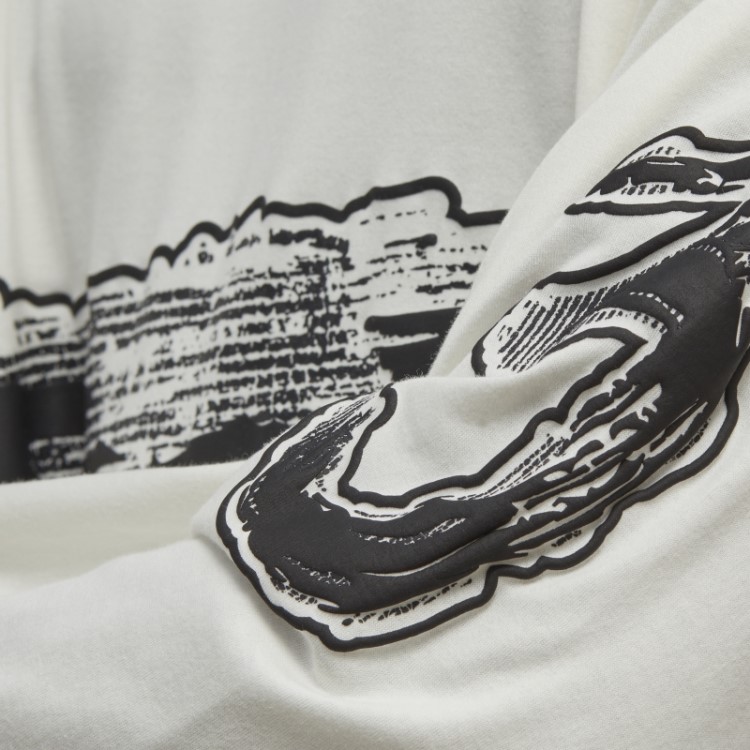 Camiseta Manga Longa Com Logo Gráfico Y-3 Adidas