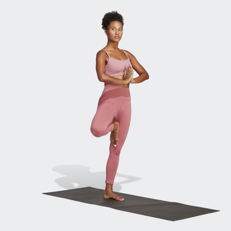 Legging Rosa Adidas Yoga Studio 7/8 Moda