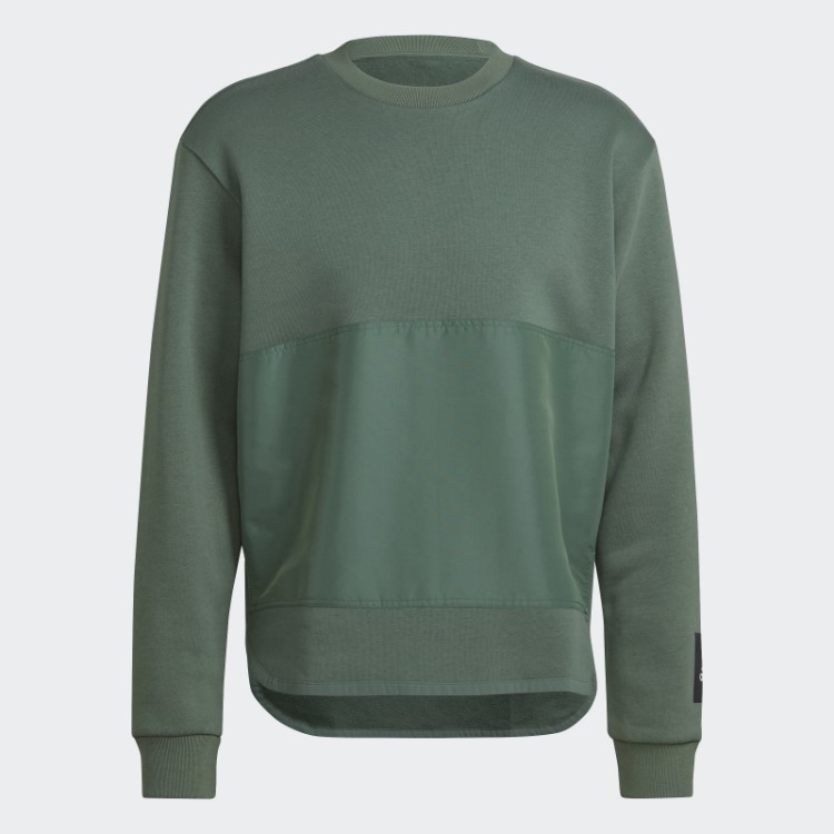 Moletom Em Malha De Lã Adidas Verde óxido