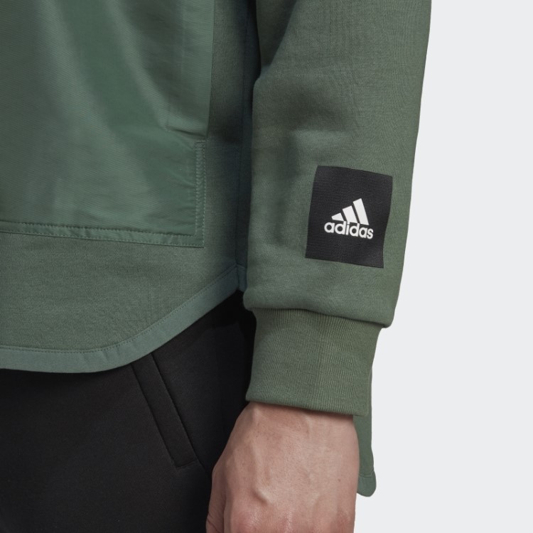 Moletom Em Malha De Lã Adidas Verde óxido
