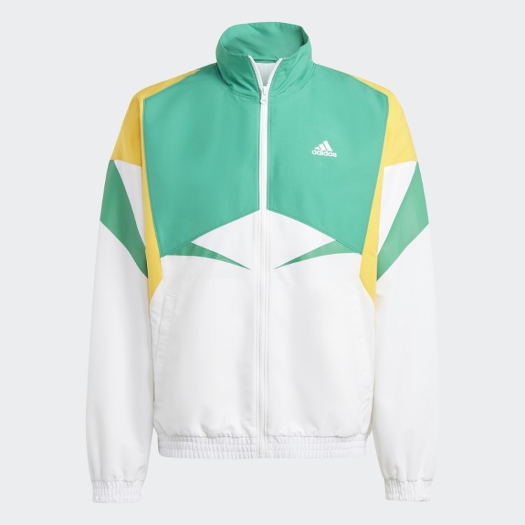 Jaqueta Branca Adidas Colorblock