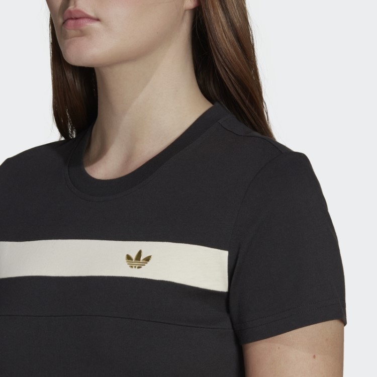 Camiseta Preta Adidas Ski Chic Fashion