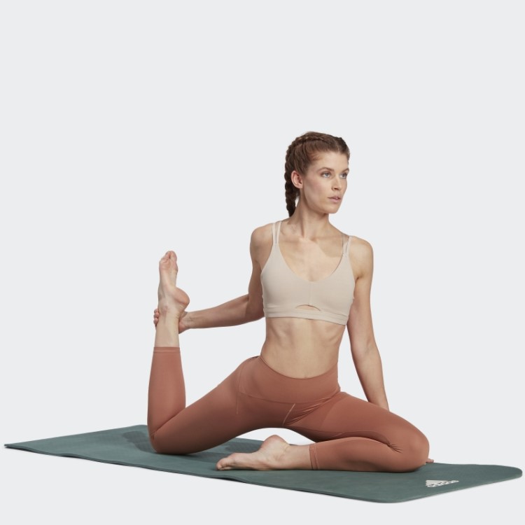 Sutiã Adidas Yoga Studio Luxe Light-support Taupe