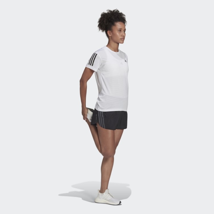 Bermuda De Corrida Run Icons 3 Listras Preto Adidas