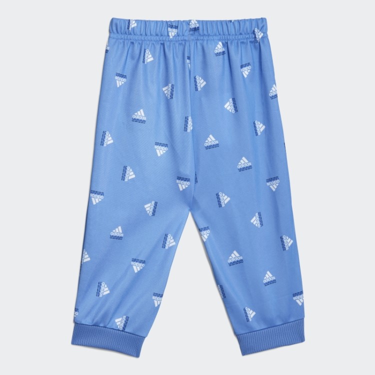 Agasalho Azul Met Brandlove Poliéster Brilhante Adidas