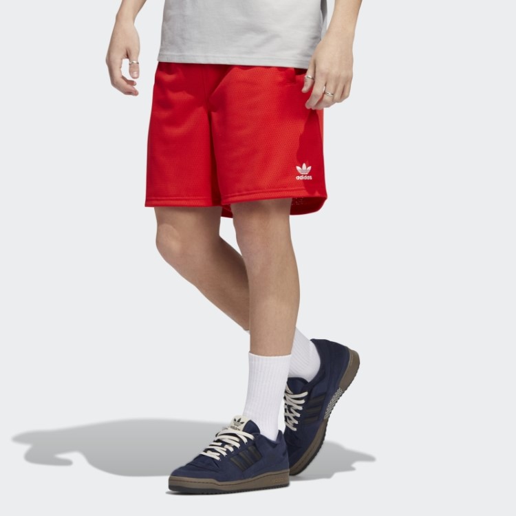 Bermuda Vermelha Adidas Essentials Mesh