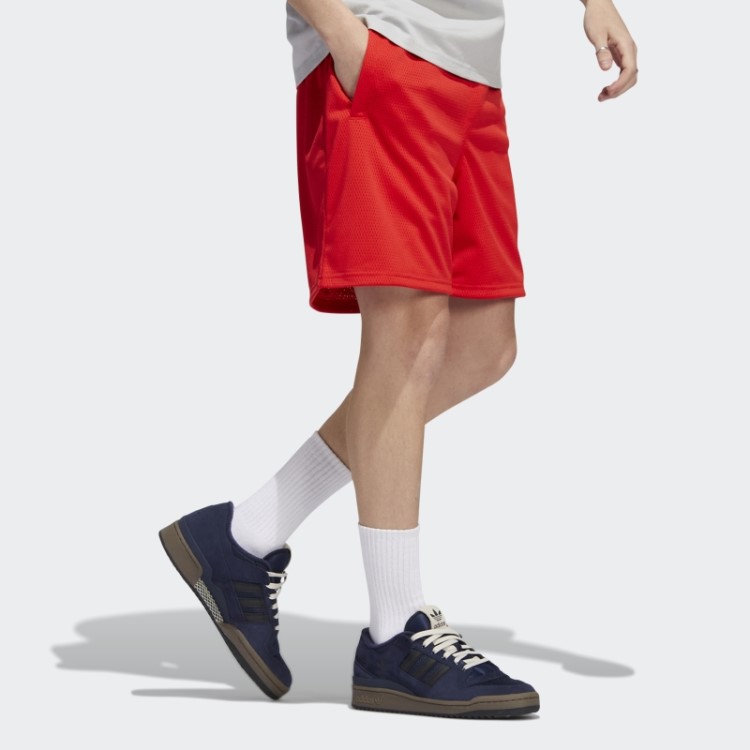 Bermuda Vermelha Adidas Essentials Mesh