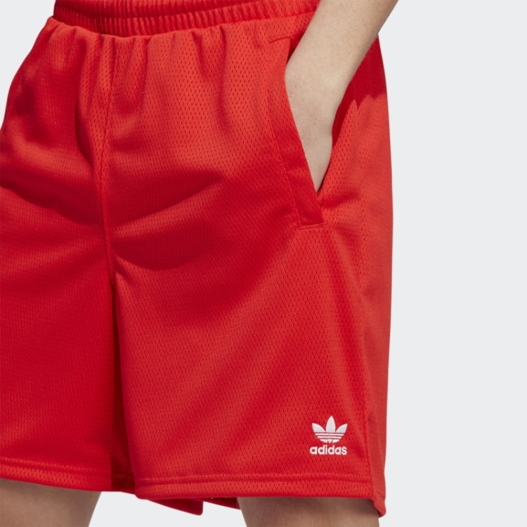 Bermuda Vermelha Adidas Essentials Mesh