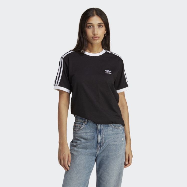 Adicolor Classics 3 Listras Camiseta Preta Adidas
