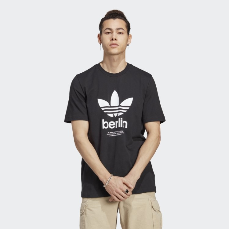 Camiseta Preta Icone Berlin City Originals Adidas
