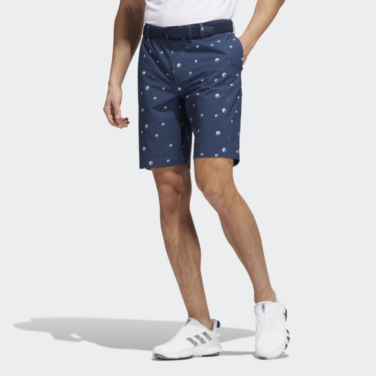 Adidas Ultimate365 Bermuda Azul Marinho Com Estampa Allover De 9 Polegadas