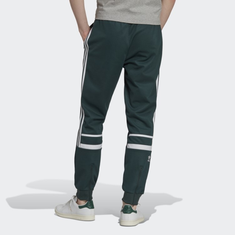 Calça Adidas Verde Mineral Adicolor Classics Cut Line