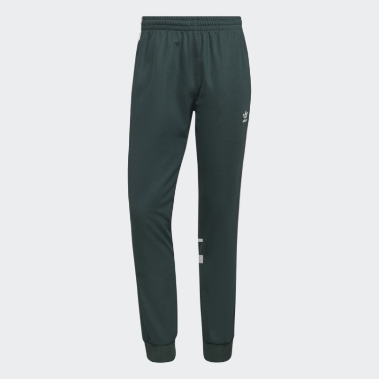 Calça Adidas Verde Mineral Adicolor Classics Cut Line
