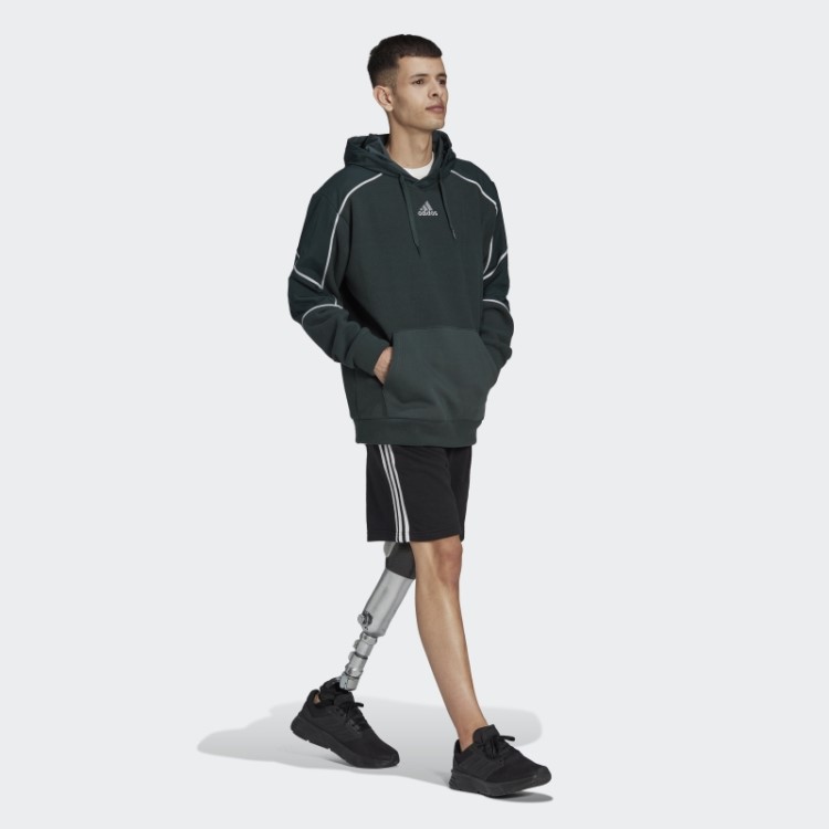 Os Essenciais Verdes Da Adidas Refletem No Moletom Polar Escuro