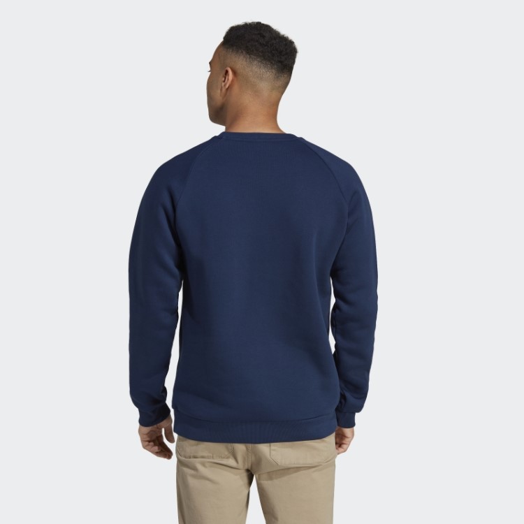 Trefoil Essentials Moletom Com Gola Redonda Noite índigo Adidas