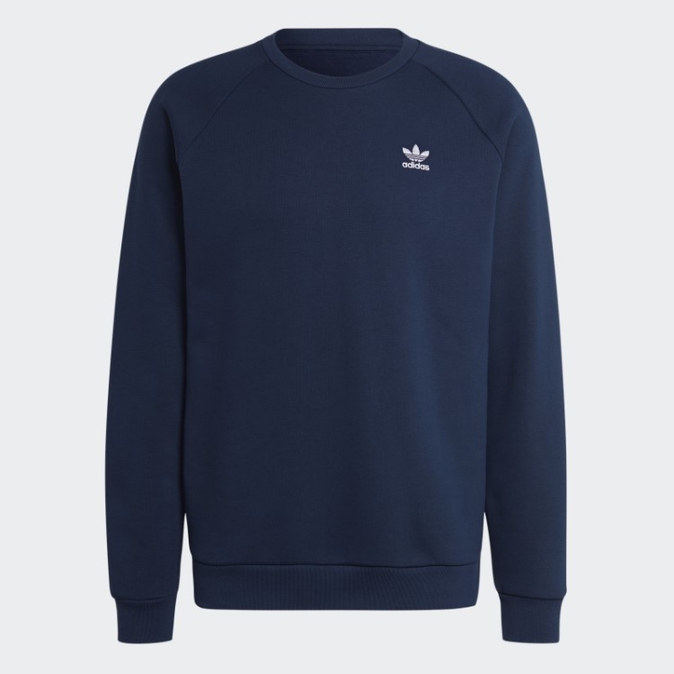 Trefoil Essentials Moletom Com Gola Redonda Noite índigo Adidas