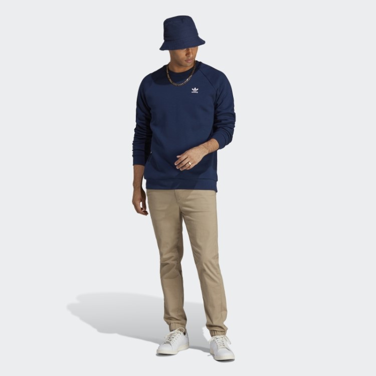Trefoil Essentials Moletom Com Gola Redonda Noite índigo Adidas