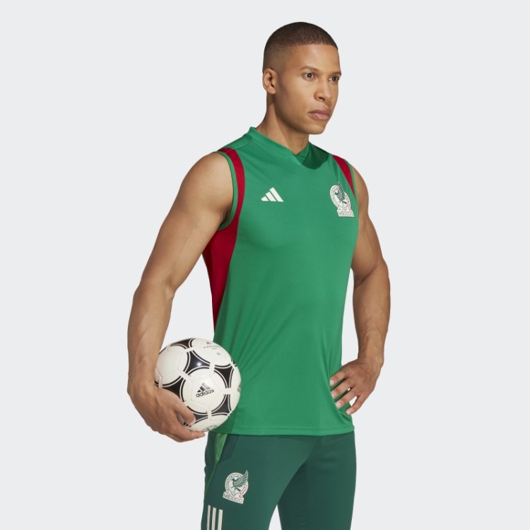 Camisa De Treino Sem Mangas México Tiro 23 Verde Adidas