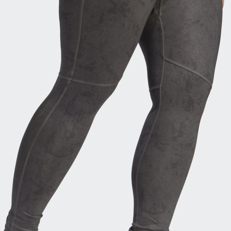 Legging Terrex Com Estampa Multi Allover (tamanho Grande) Cinza Adidas