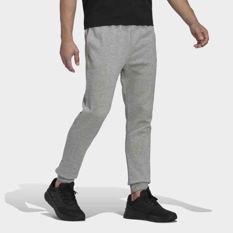 Calça Cônica Regular Adidas Essentials Cinza Médio