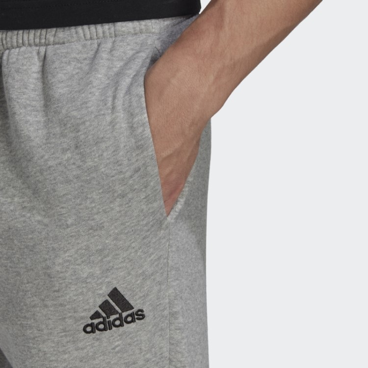 Calça Cônica Regular Adidas Essentials Cinza Médio