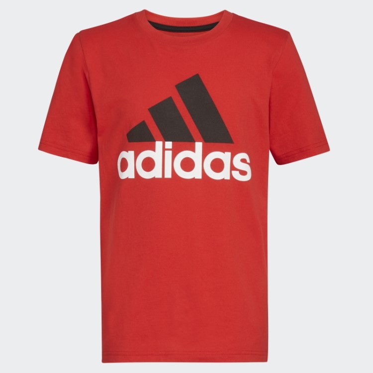 Camiseta Escarlate Adidas Ss Bos De Dois Tons