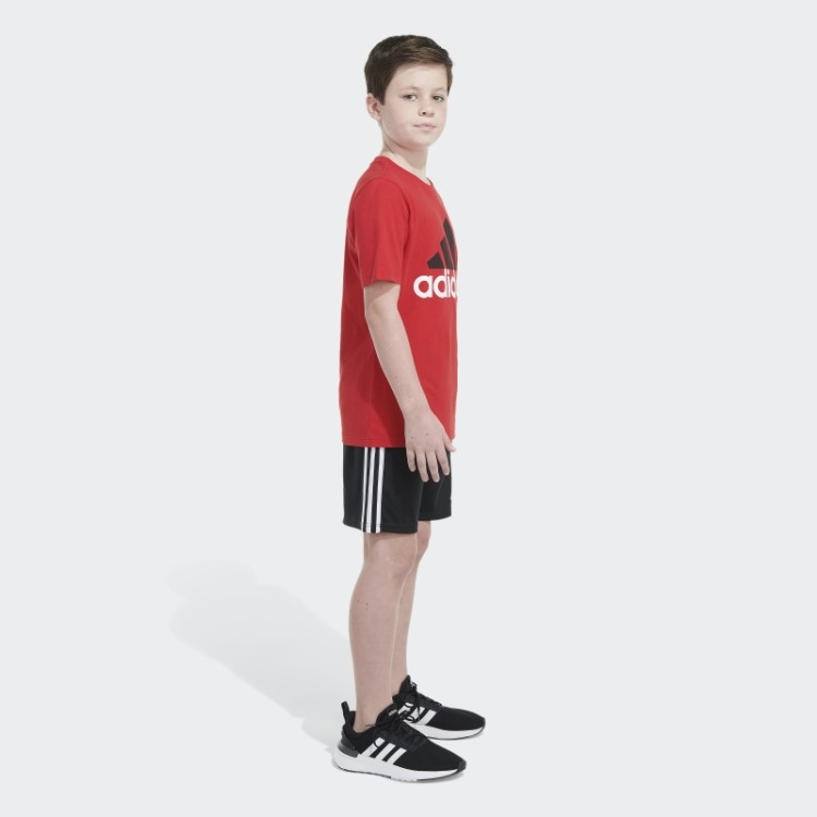 Camiseta Escarlate Adidas Ss Bos De Dois Tons