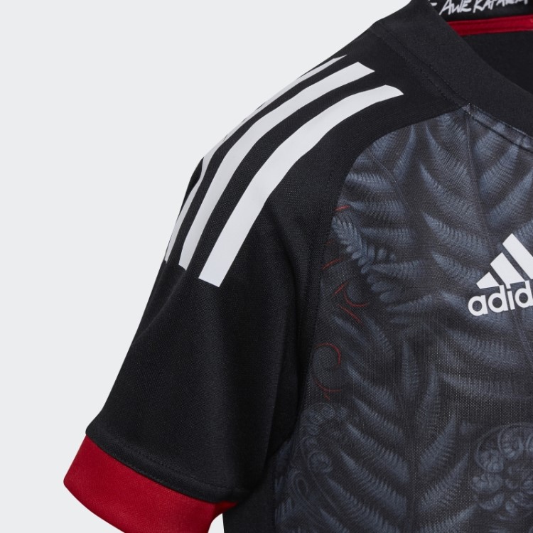 Maori All Blacks Rugby Replica Home Jersey Adidas Preto