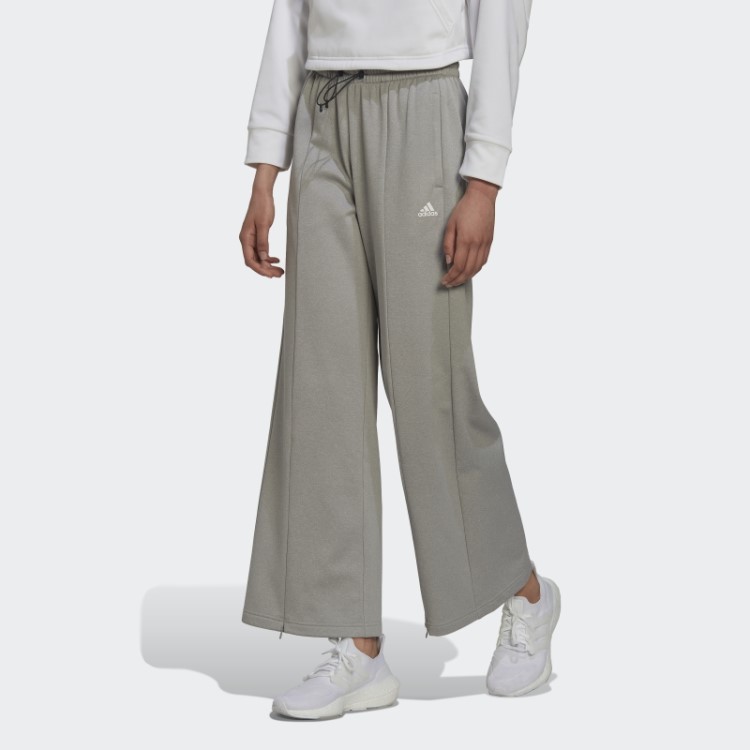Calça Cintura Alta Aeroready Cinza Médio Adidas