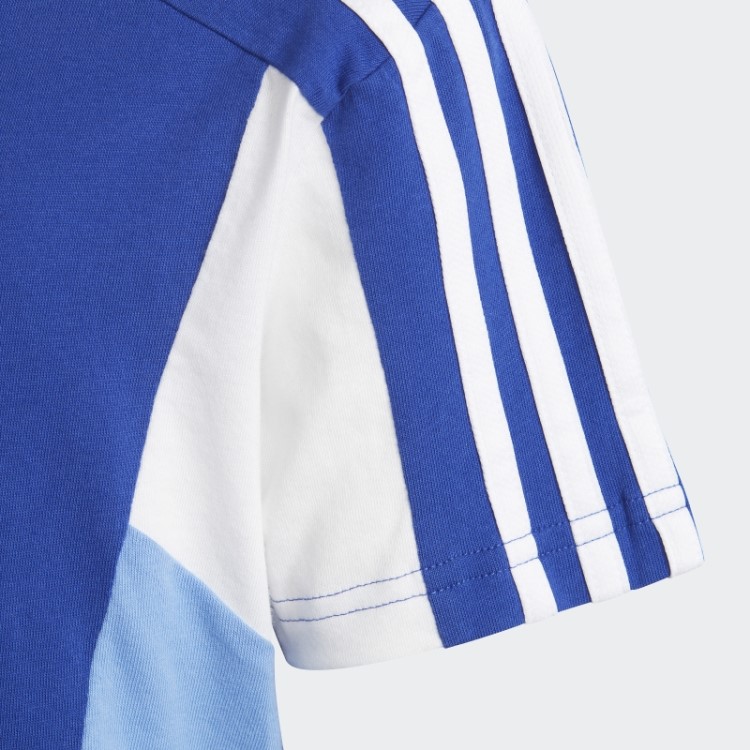 Camiseta Azul Adidas Essentials Colorblock