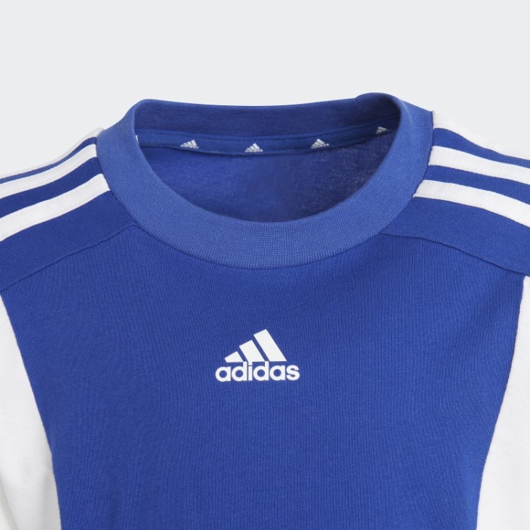 Camiseta Azul Adidas Essentials Colorblock