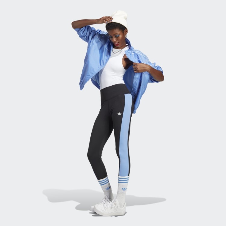 Leggings Com Painel Lateral Adidas Preto
