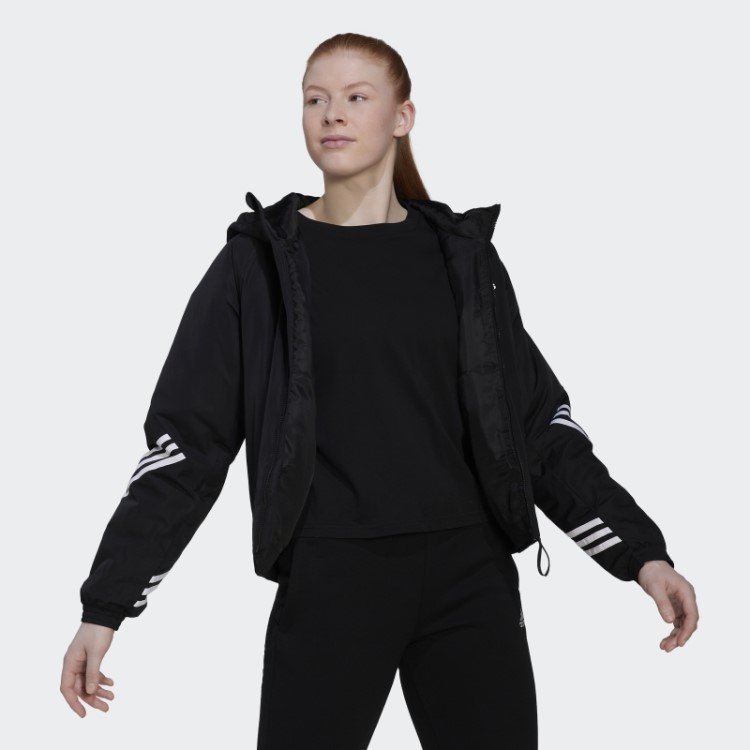 Jaqueta Preta Adidas Back To Sport Com Capuz