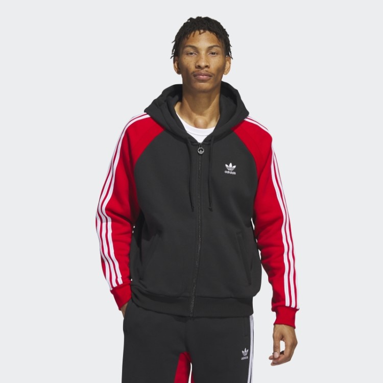 Adidas Jaqueta De Moletom Preta Sst Com Capuz