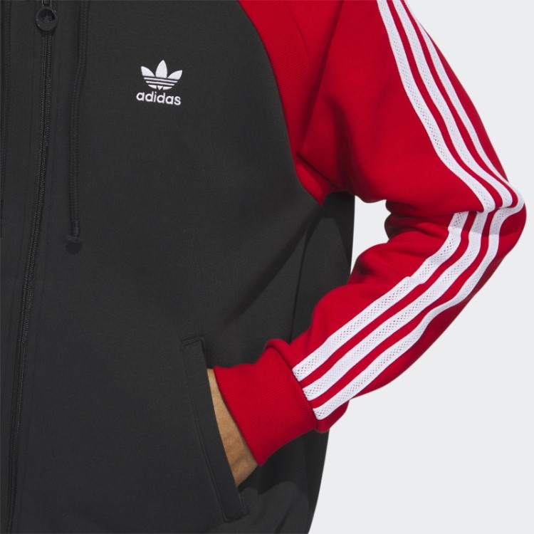 Adidas Jaqueta De Moletom Preta Sst Com Capuz