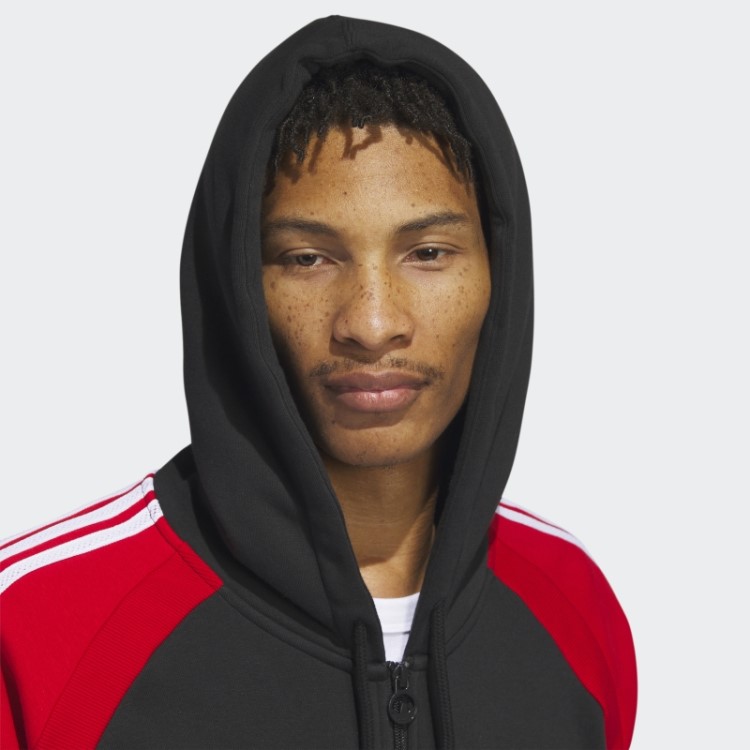 Adidas Jaqueta De Moletom Preta Sst Com Capuz