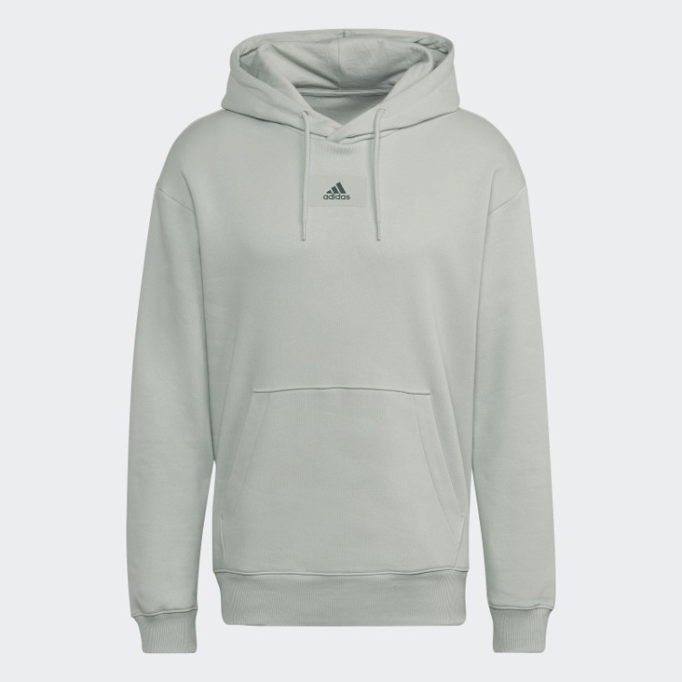 Essentials FeelVivid Moletom De Lã De Algodão Ombros Caídos Verde Adidas
