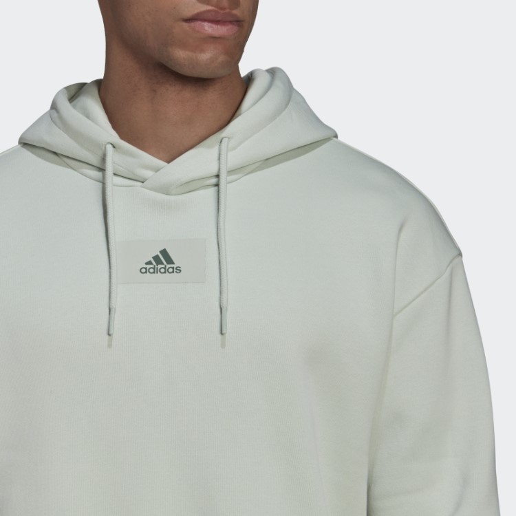 Essentials FeelVivid Moletom De Lã De Algodão Ombros Caídos Verde Adidas