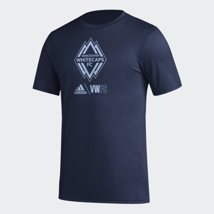 Camiseta Pré-jogo Adidas Whitecaps Azul Marinho