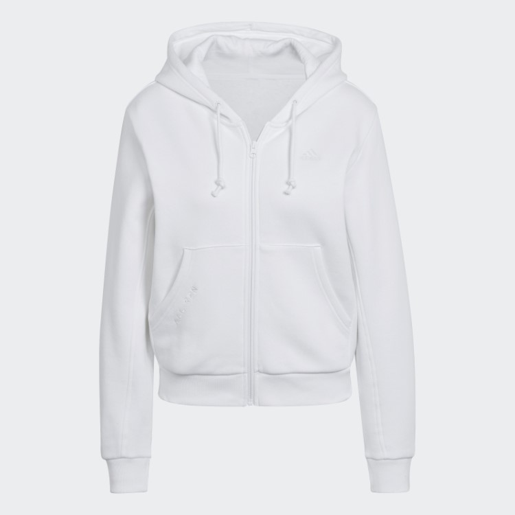 Moletom Branco Com Capuz De Lã Adidas All Szn