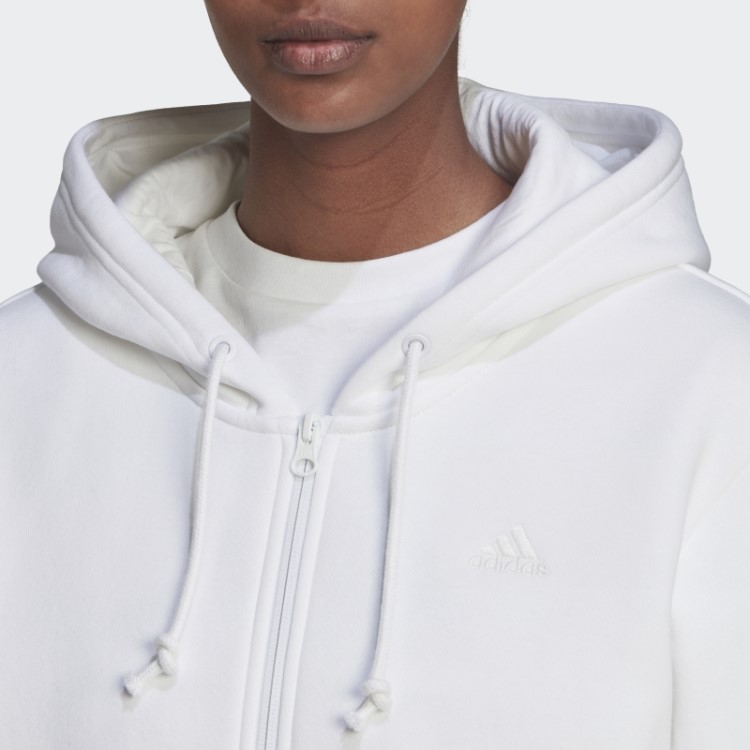 Moletom Branco Com Capuz De Lã Adidas All Szn