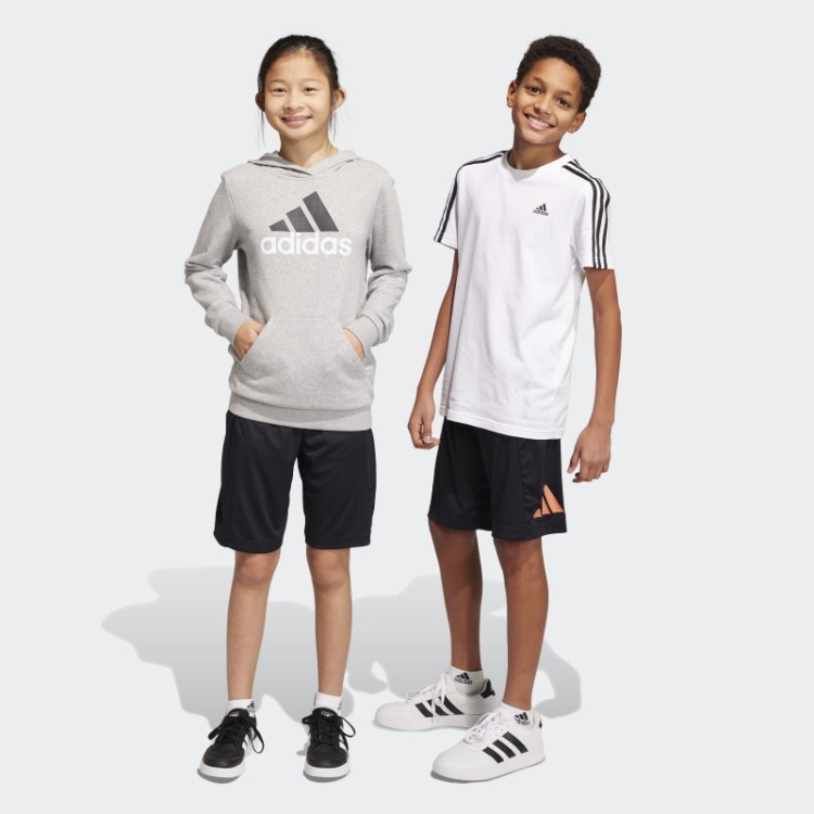 Short Preto Adidas Train Essentials Aeroready Logo Regular