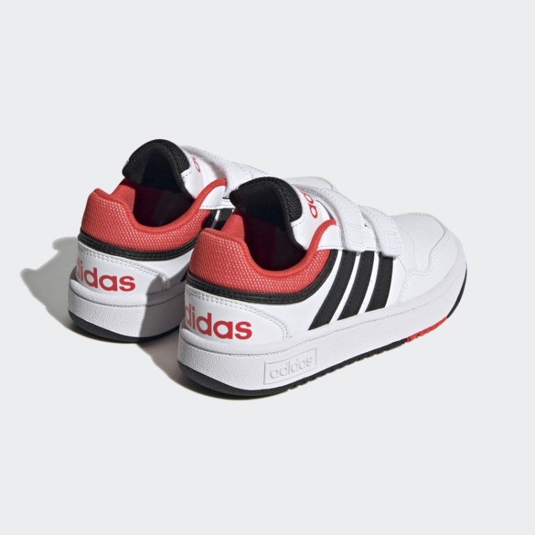 Aros Brancos Estilo De Vida Tênis De Basquete Com Velcro Adidas