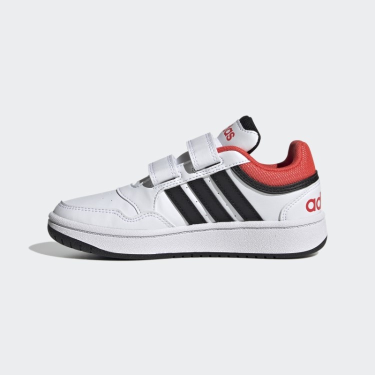 Aros Brancos Estilo De Vida Tênis De Basquete Com Velcro Adidas