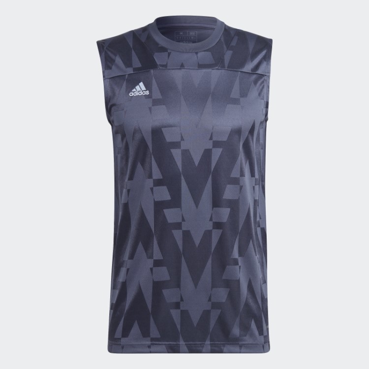 Camisa Sem Manga Adidas Navy Tiro