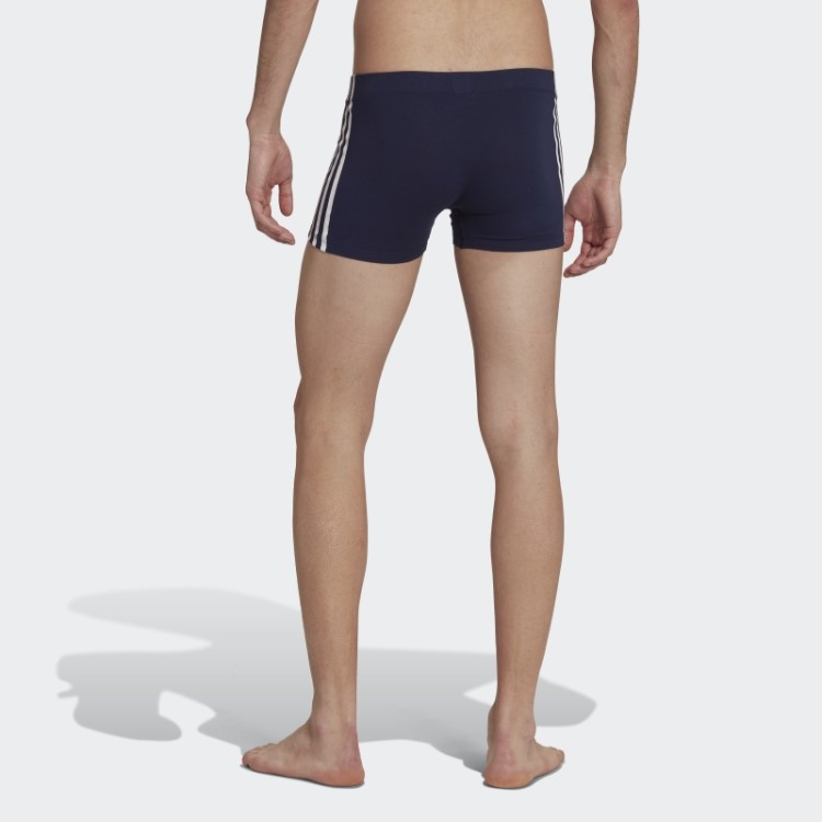 Cueca Baú Com As Três Listras Comfort Flex Cotton (3 Pares) Blue Bird Adidas