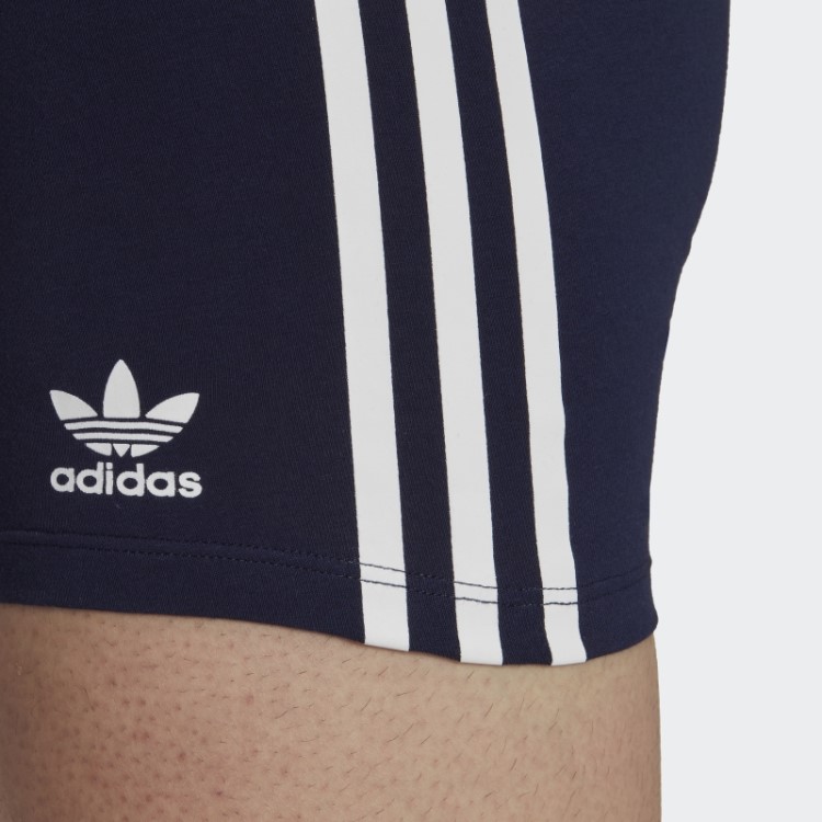 Cueca Baú Com As Três Listras Comfort Flex Cotton (3 Pares) Blue Bird Adidas