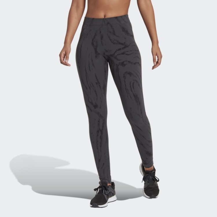 Legging Adidas Future Icons Animal Print Carbono